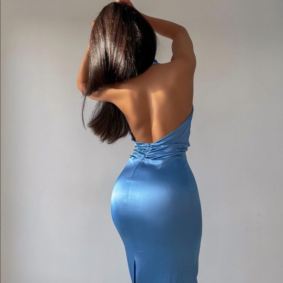 Zara Satin Effect Midi Dress - Picture 2 of 14